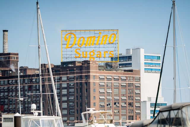 Domino Sugars neon sign Baltimore