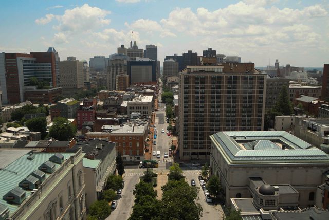Downtown Baltimore skyline seen from Federal Hill